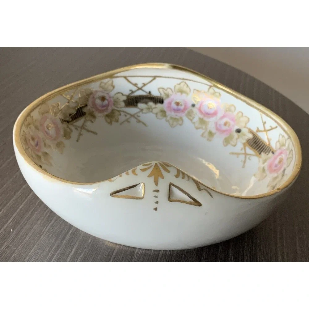 Vintage Nippon Hand Painted ‎ Porcelain Candy Dish